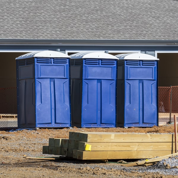 is there a specific order in which to place multiple portable toilets in Crystal Lake Park Missouri